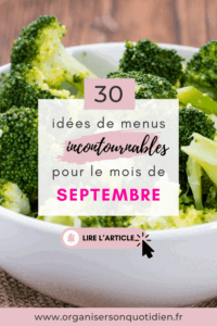 30 idées repas pour septembre 