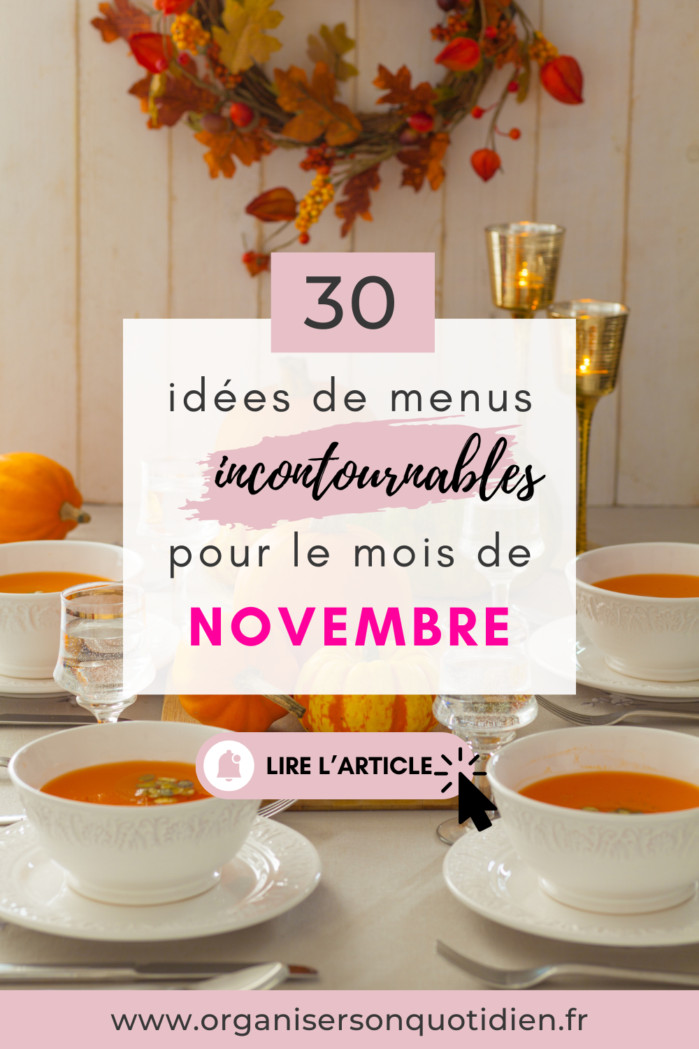 30 idées repas pour novembre