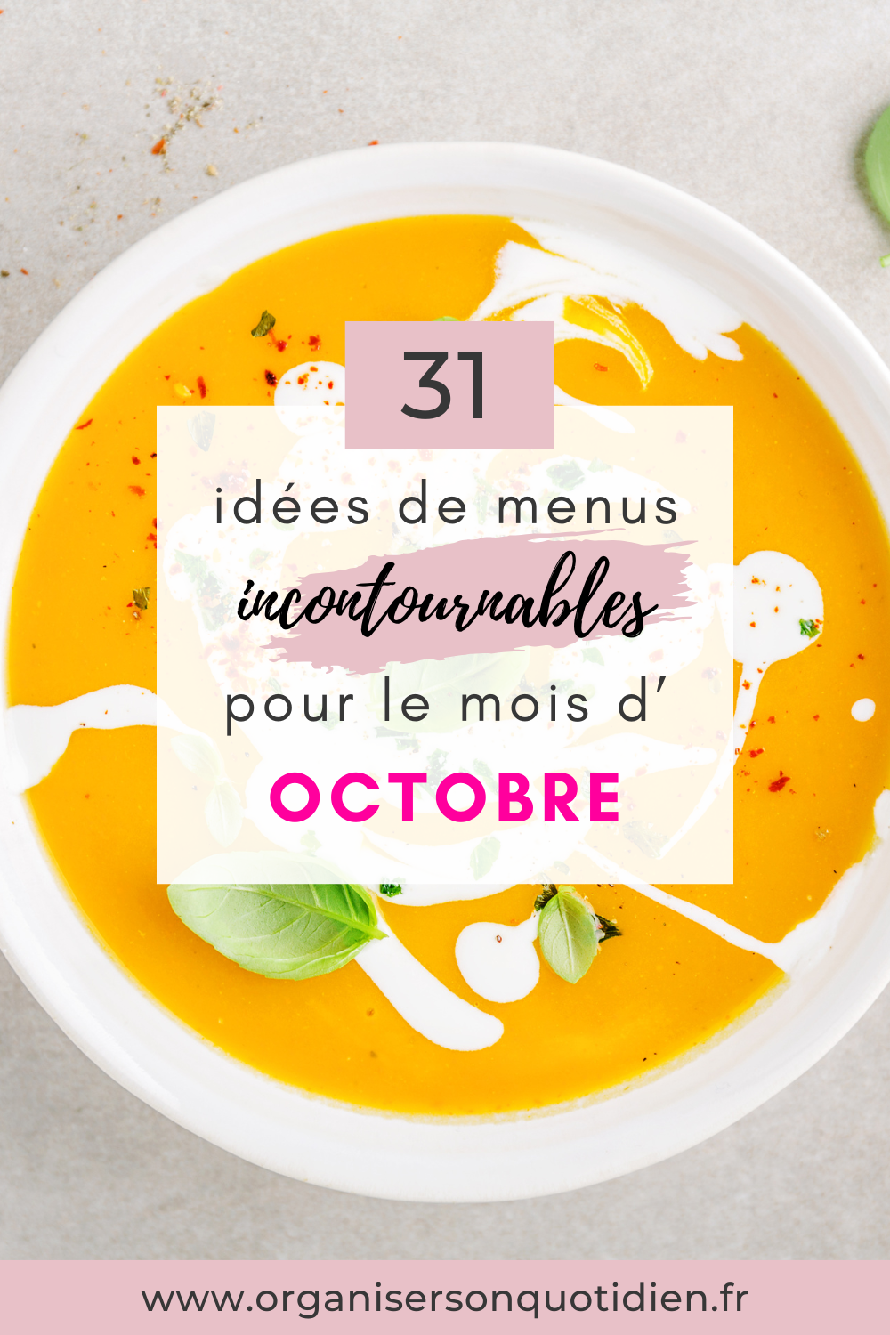 31 idées repas pour octobre