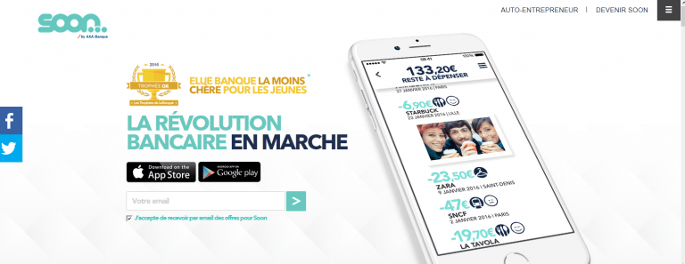 Lire la suite à propos de l’article J’ai testé : la banque en ligne Soon