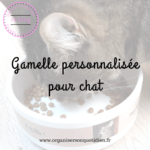 Une gamelle personnalisée pour mes chats