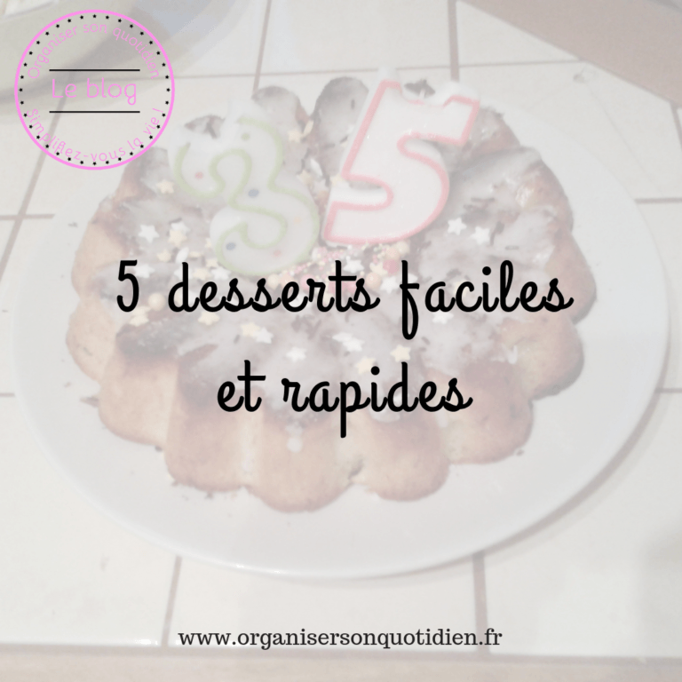Lire la suite à propos de l’article 5 desserts faciles et rapides