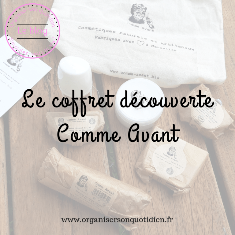 Lire la suite à propos de l’article Le coffret découverte Comme Avant