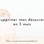 Supprimer mon découvert en 3 mois
