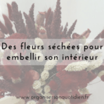 Des fleurs séchées pour embellir son intérieur
