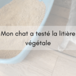 Mon chat a testé la litière végétale