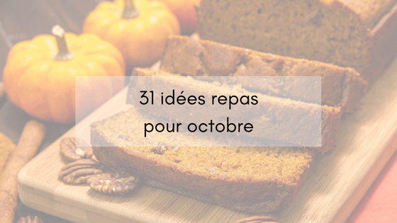 31 idées repas octobre