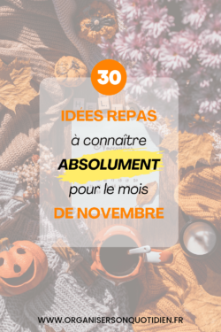 30 ides repas novembre Pinterest
