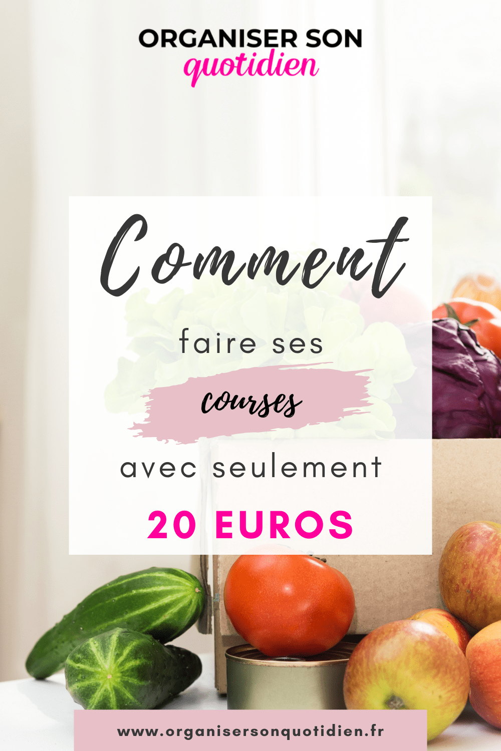 Faire ses courses pour 20 euros par semaine