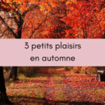 3 petits plaisirs d&rsquo;automne